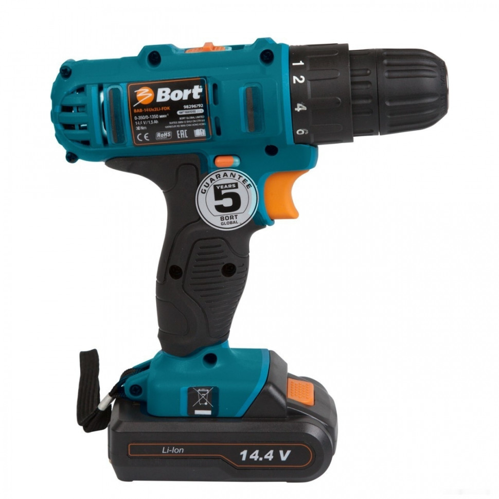 Дрель-шуруповерт BORT BAB-14Ux2Li-FDK (с 2-мя АКБ) Дрель-шуруповерт BORT BAB-14Ux2Li-FDK (с 2-мя АКБ)