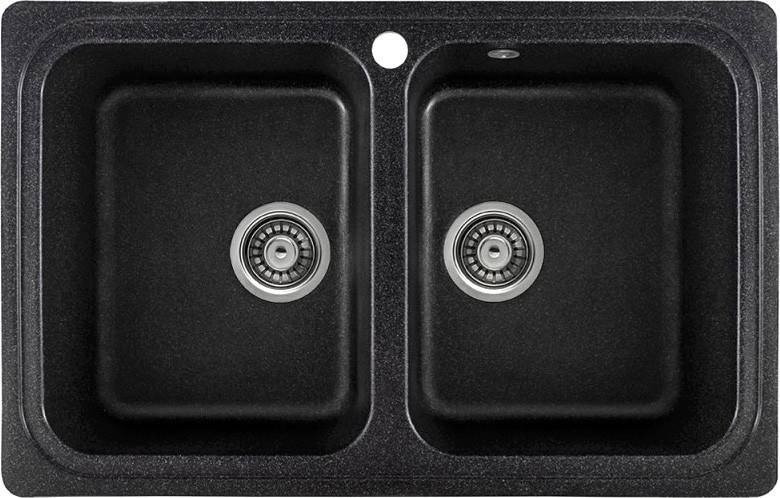 Кухонная мойка Saniteco Vetus (черный)