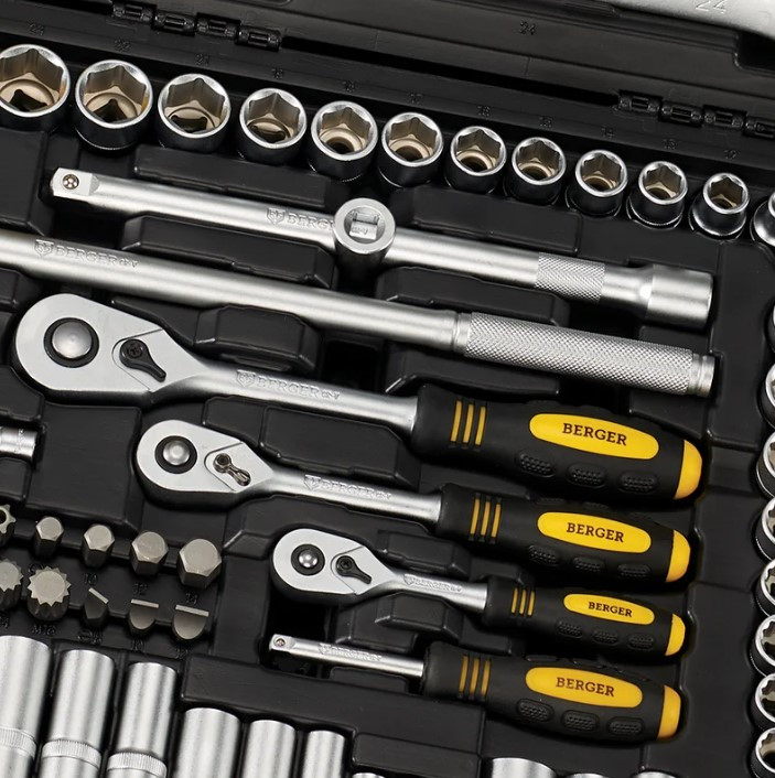Универсальный набор инструментов Berger BG163-121438 (163 предмета)