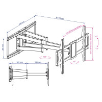 Кронштейн Kromax ATLANTIS-70 (Black)