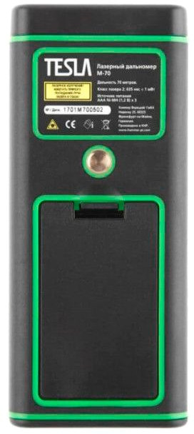 Лазерный дальномер Tesla M-70 Лазерный дальномер Tesla M-70