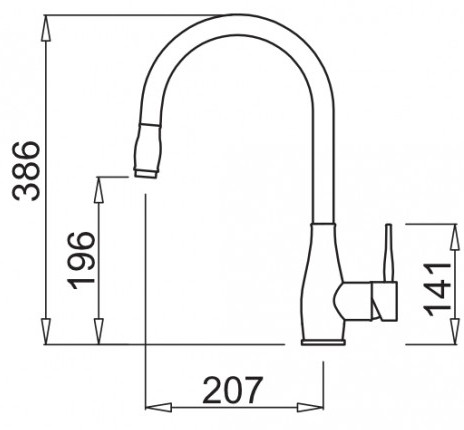 Смеситель Elleci Neva Inox Смеситель Elleci Neva Inox