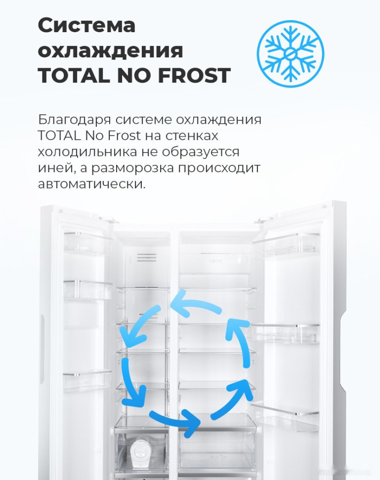 Холодильник side by side Maunfeld MFF177NFBE Холодильник side by side Maunfeld MFF177NFBE