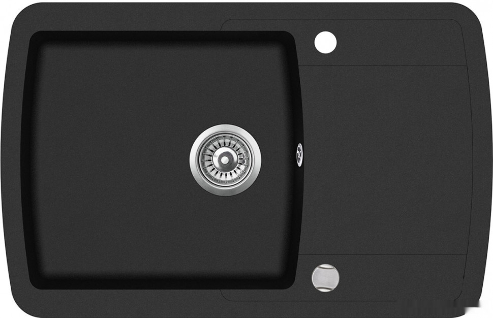 Кухонная мойка AquaSanita Lira SQL 101 601 AW black metallic