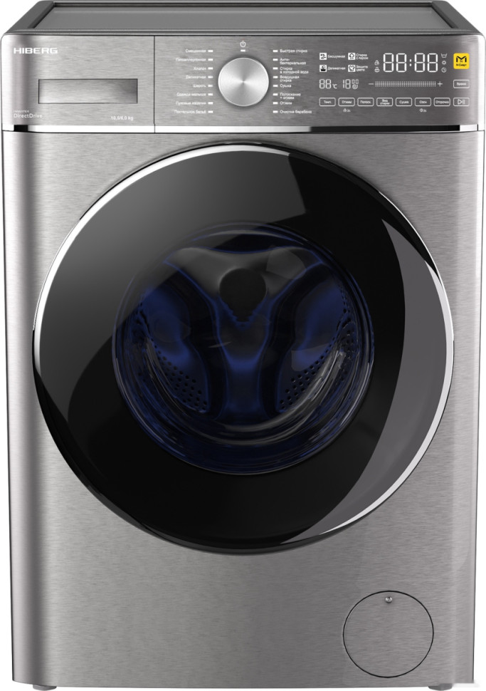 Стиральная машина HIBERG i-DDQ8 10614 Ss Стиральная машина HIBERG i-DDQ8 10614 Ss