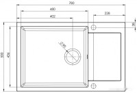Кухонная мойка AquaSanita Tesa plus SQT 105 120 AW cerrus