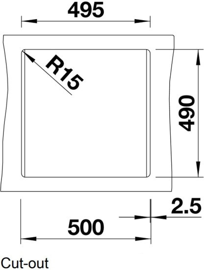 Кухонная мойка Blanco DALAGO 5 черный 525871