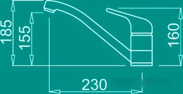 Смеситель Elleci Minerva G62 Bianco Antico