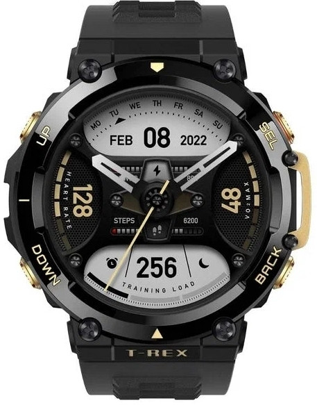 Умные часы Amazfit T-Rex 2 (звездно-черный/золотистый)