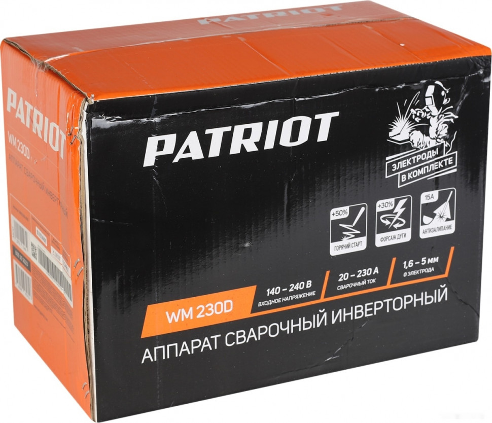 Сварочный инвертор Patriot WM 230D Сварочный инвертор Patriot WM 230D
