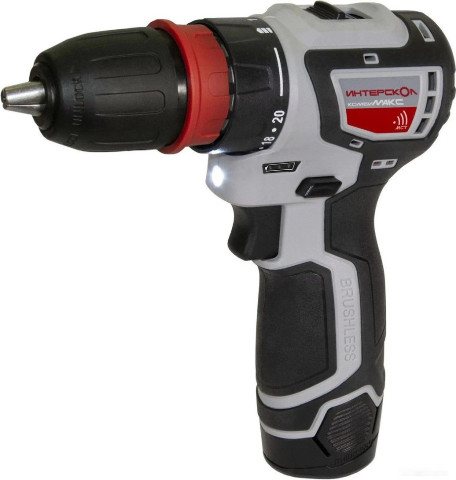 Дрель-шуруповерт Интерскол КомбиМАКС ДА-10/12В 36 687.2.2.78 (с 2-мя АКБ, сумка, набор патронов) Дрель-шуруповерт Интерскол КомбиМАКС ДА-10/12В 36 687.2.2.78 (с 2-мя АКБ, сумка, набор патронов)