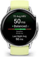 Умные часы Garmin Venu 4 45 мм (серебристый/желтый)