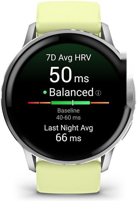 Умные часы Garmin Venu 4 45 мм (серебристый/желтый)