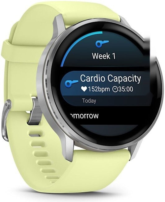 Умные часы Garmin Venu 4 45 мм (серебристый/желтый)