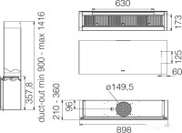 Вытяжка Elica Rules BL/F/90 PRF0163751