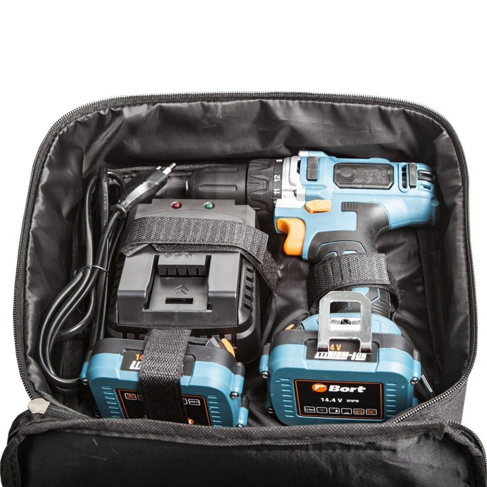 Дрель-шуруповерт BORT BAB-14X2LI-XDK (с 2-мя АКБ) Дрель-шуруповерт BORT BAB-14X2LI-XDK (с 2-мя АКБ)
