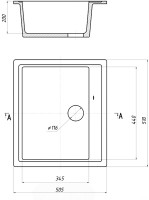 Кухонная мойка Gerhans A11 (черный)