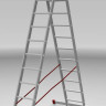 Лестница-стремянка Новая Высота NV 522 двухсекционная индустриальная 2x12 ступеней Лестница-стремянка Новая Высота NV 522 двухсекционная индустриальная 2x12 ступеней