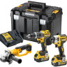 Набор аккумуляторного инструмента DeWALT DCK383P2T (шуруповерт. винтоверт, болгарка, 2 АКБ, кейс) Набор аккумуляторного инструмента DeWALT DCK383P2T (шуруповерт. винтоверт, болгарка, 2 АКБ, кейс)
