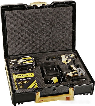 Ударная дрель-шуруповерт Hanskonner HCD2065BLIC (с 2-мя АКБ, кейс) Ударная дрель-шуруповерт Hanskonner HCD2065BLIC (с 2-мя АКБ, кейс)