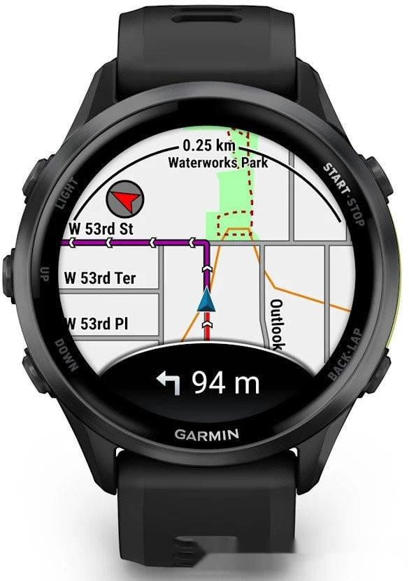 Умные часы Garmin Forerunner 970 47 мм (темно-серый/серый)