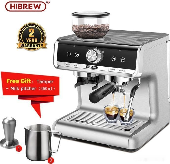 Рожковая кофеварка Hibrew H7 (серебристый) Рожковая кофеварка Hibrew H7 (серебристый)