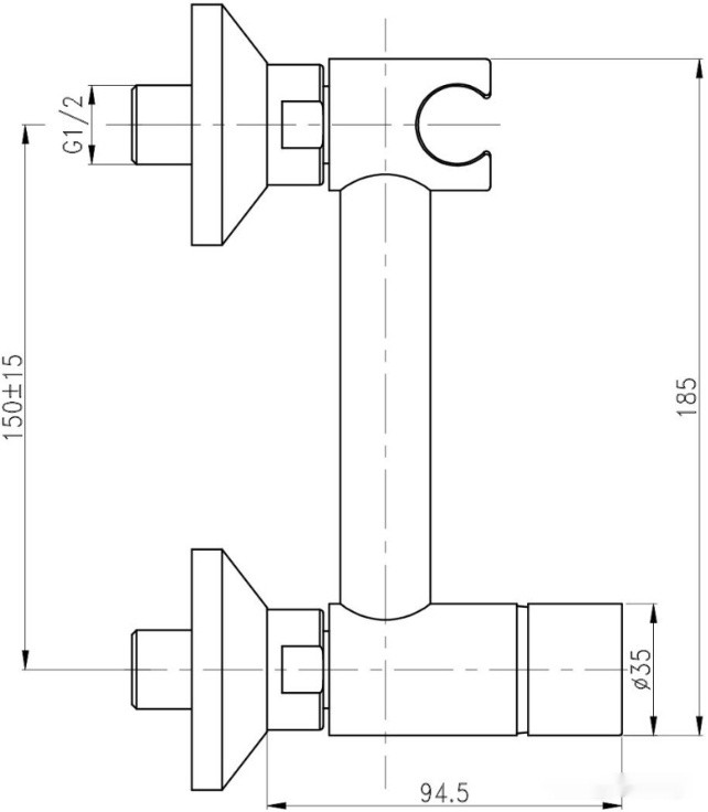 Смеситель Gross Aqua Bidet GA012201C Смеситель Gross Aqua Bidet GA012201C