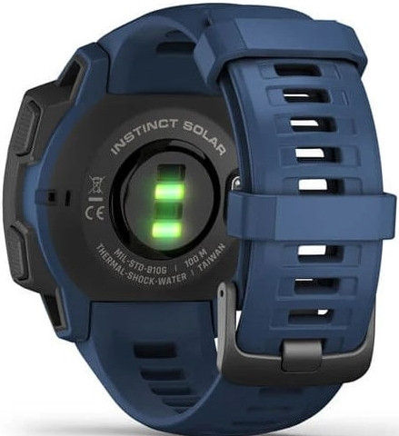 Умные часы Garmin Instinct Solar (голубой прилив)