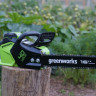 Аккумуляторная цепная пила Greenworks GD40CS18K2 Аккумуляторная цепная пила Greenworks GD40CS18K2