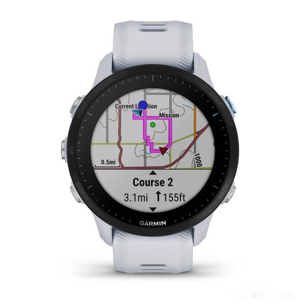 Умные часы Garmin Forerunner 955 (белый камень)