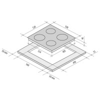 Варочная панель Krona ACCORDO 60 BL
