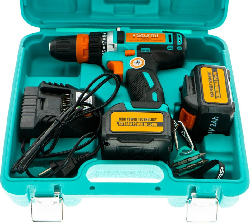 Дрель-шуруповерт Sturm CD3224LT (с 2-мя АКБ, кейс) Дрель-шуруповерт Sturm CD3224LT (с 2-мя АКБ, кейс)