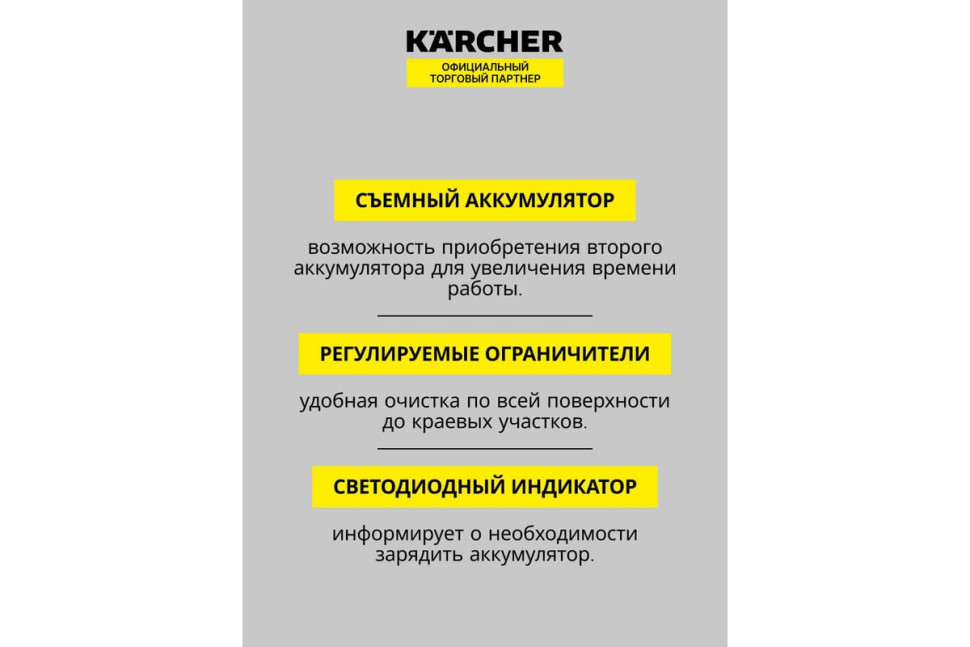 Стеклоочиститель Karcher WV 1 Plus Frame Edition 1.633-620.0 Стеклоочиститель Karcher WV 1 Plus Frame Edition 1.633-620.0