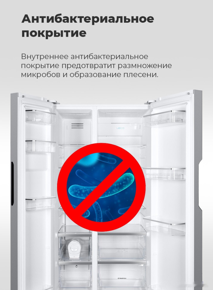 Холодильник side by side Maunfeld MFF177NFSE Холодильник side by side Maunfeld MFF177NFSE