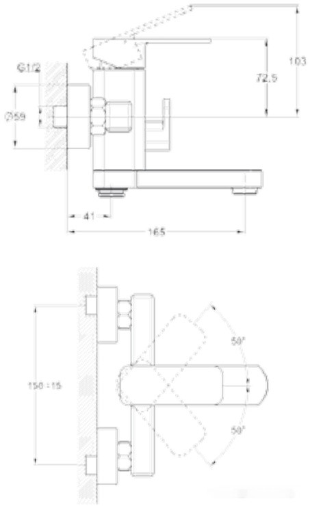 Смеситель G.Lauf NEB3-A123 (хром)
