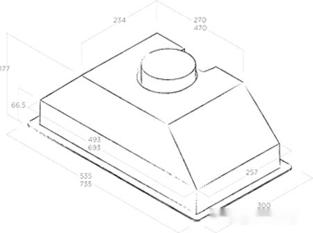 Вытяжка Jet air Viera GR/A/72 PRF0153829