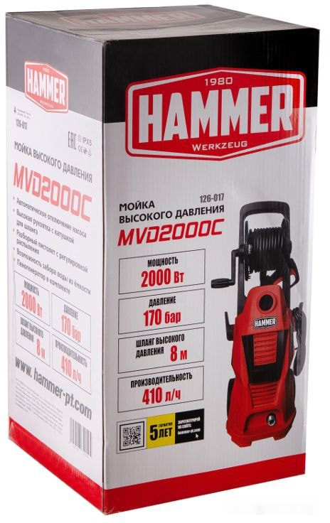 Мойка высокого давления Hammer MVD2000C Мойка высокого давления Hammer MVD2000C