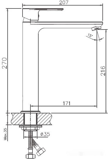 Смеситель Haiba HB11505-8 (белый/хром) Смеситель Haiba HB11505-8 (белый/хром)