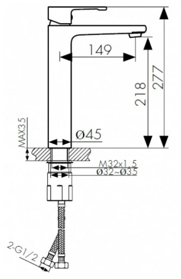 Смеситель Kaiser Elite 01111-2
