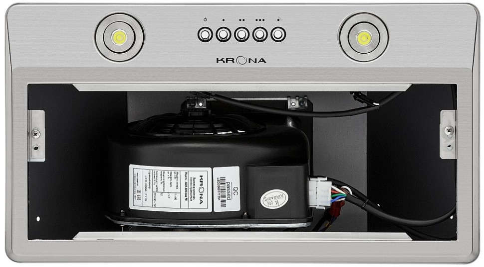 Вытяжка Krona Alba 600 PB (нержавеющая сталь)