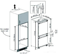 Холодильник с нижней морозильной камерой Teka TKI4 325 DD