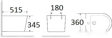 Биде Weltwasser Salzbach 005 GL-WT (белый глянец) Биде Weltwasser Salzbach 005 GL-WT (белый глянец)