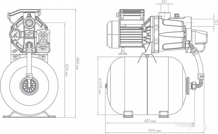Насосная станция Джилекс Джамбо 55/35 П-18 Насосная станция Джилекс Джамбо 55/35 П-18