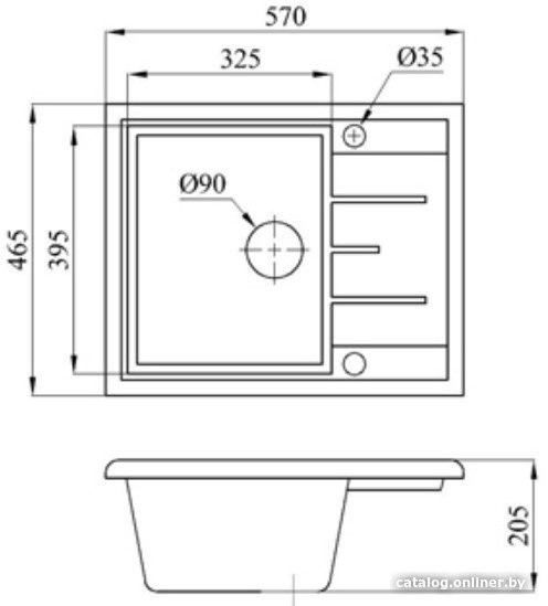 Кухонная мойка БелЭворс Mila L + смеситель W74004-2 + дозатор L405F (черный)
