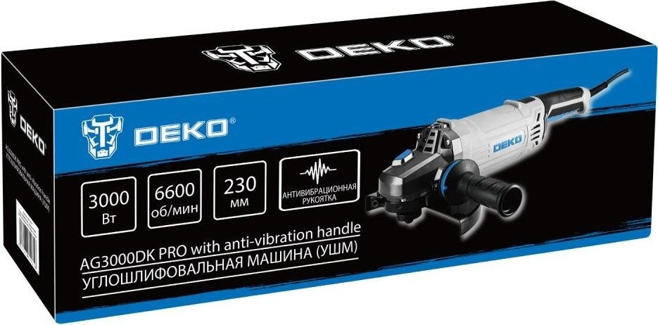 Угловая шлифмашина Deko AG3000DK PRO 083-1032 Угловая шлифмашина Deko AG3000DK PRO 083-1032