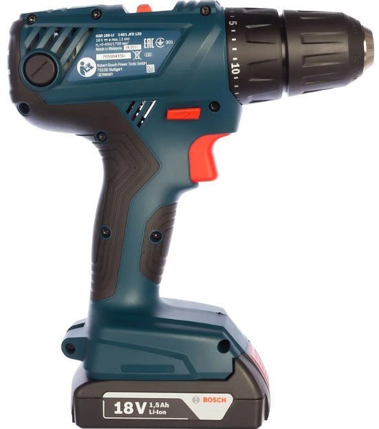 Дрель-шуруповерт Bosch GSR 180-LI Professional 06019F8109 (с 2-мя АКБ, кейс) Дрель-шуруповерт Bosch GSR 180-LI Professional 06019F8109 (с 2-мя АКБ, кейс)