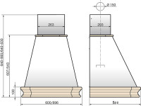 Вытяжка Elikor Пергола 60П-650-П3Л бежевый/дуб