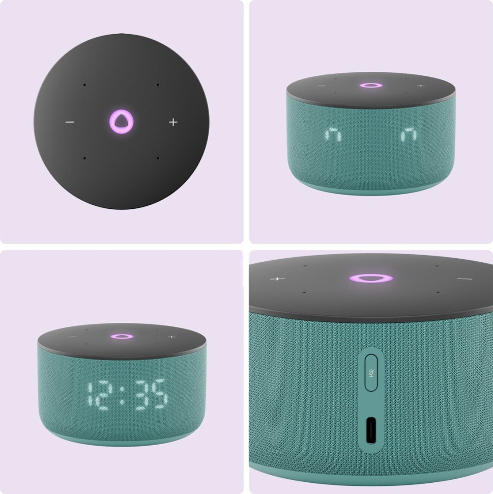 Умная колонка Яндекс Станция Мини 3 с часами (бирюзовый) Умная колонка Яндекс Станция Мини 3 с часами (бирюзовый)