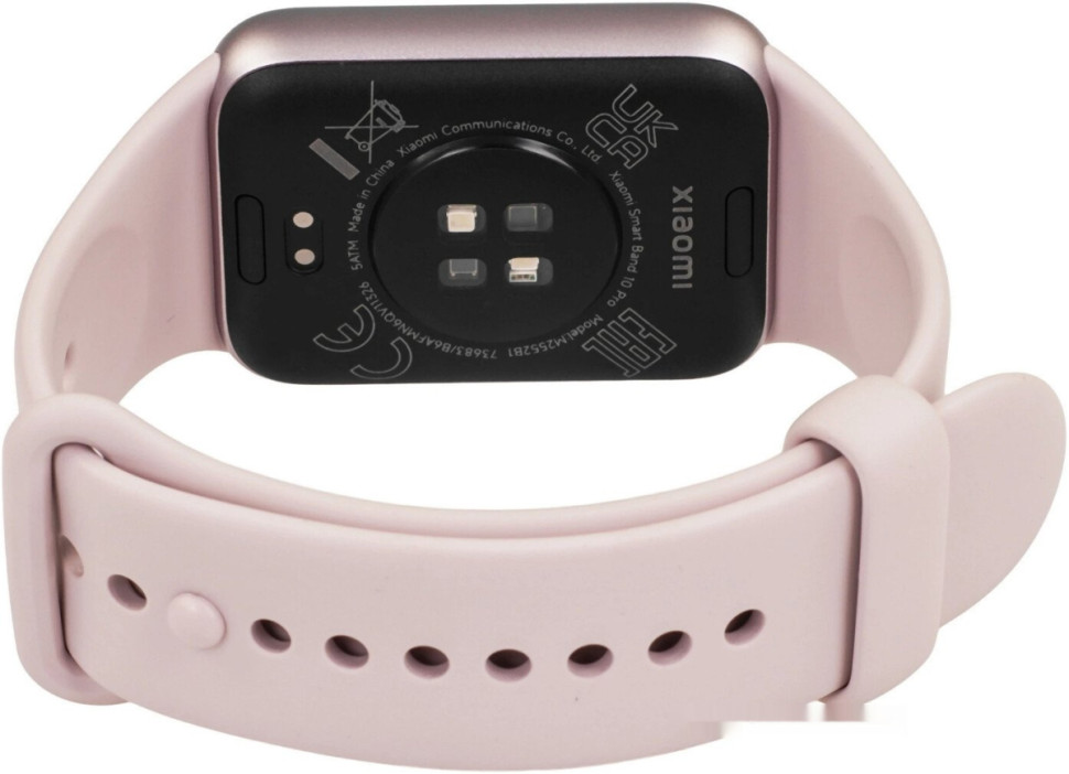 Фитнес-браслет Xiaomi Smart Band 10 Pro M2552B1 (розовый, с розовым силиконовым ремешком, международная версия)