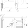 Кухонная мойка Deante Xylo ZEX 311B (оформление)